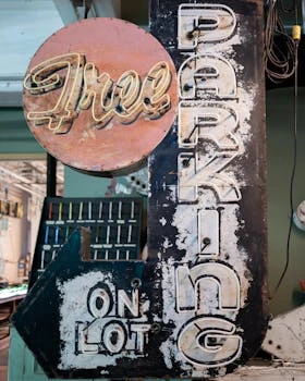 Sign making workshop with modern equipment